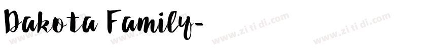 Dakota Family字体转换